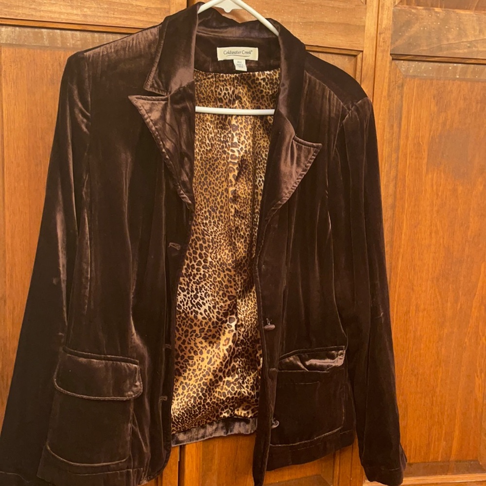 Velvet Brown Coldwater Creek Jacket